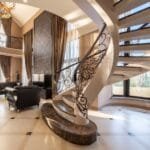 escalier quart tournant marbre dijon